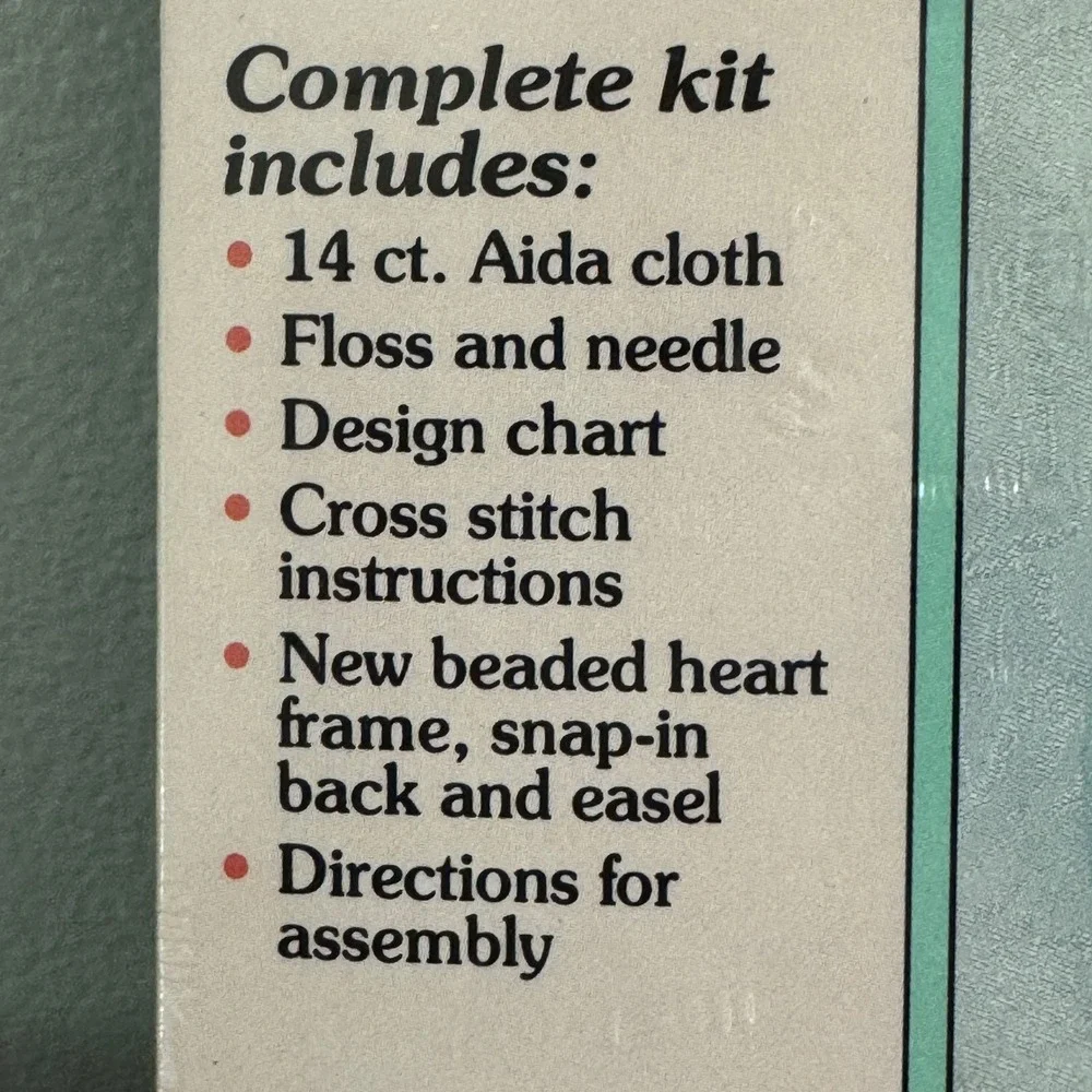 Another Look Friends Like Antiques Are Rare Cross Stitch Kit Heart Frame DIY